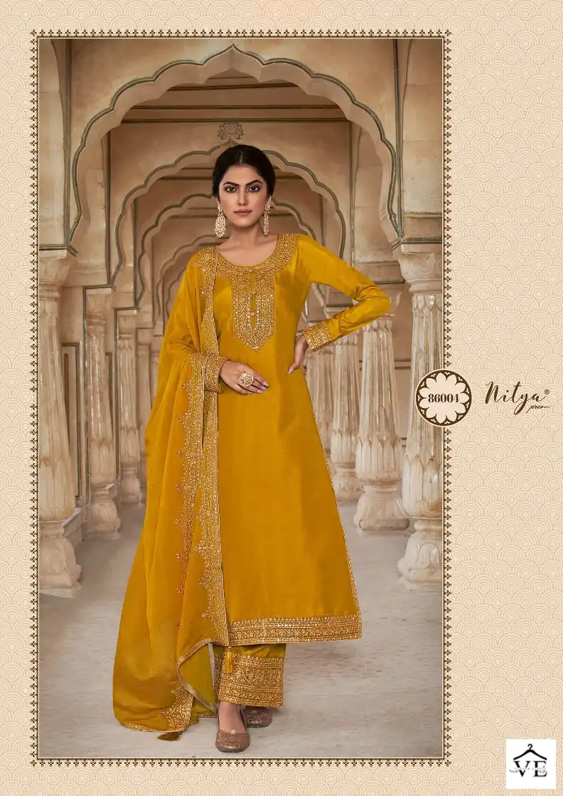 Lt Nitya Vol 186 Dola Silk Wholesale Designer Salwar Suit Catalog — Wholesale Salwar Suits, MPA wholesale from Surat — view 2