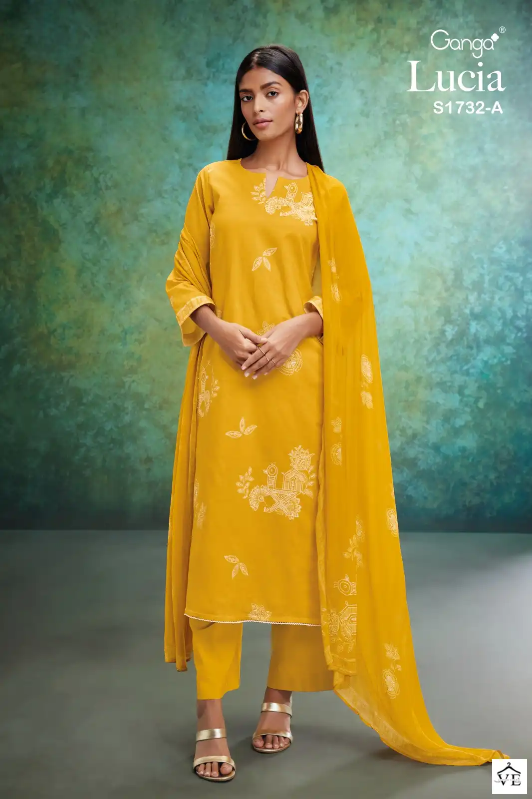 Ganga Lucia 1732 Cotton Wholesale Designer Salwar Suit Catalog — Wholesale Salwar Suits, Ganga wholesale from Surat - Gallery Image 2