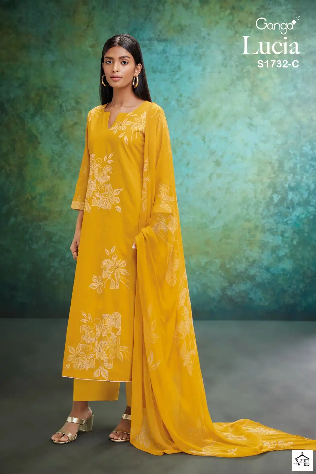 Ganga Lucia 1732 Cotton Wholesale Designer Salwar Suit Catalog — Wholesale Salwar Suits, Ganga wholesale from Surat - Gallery Image 3