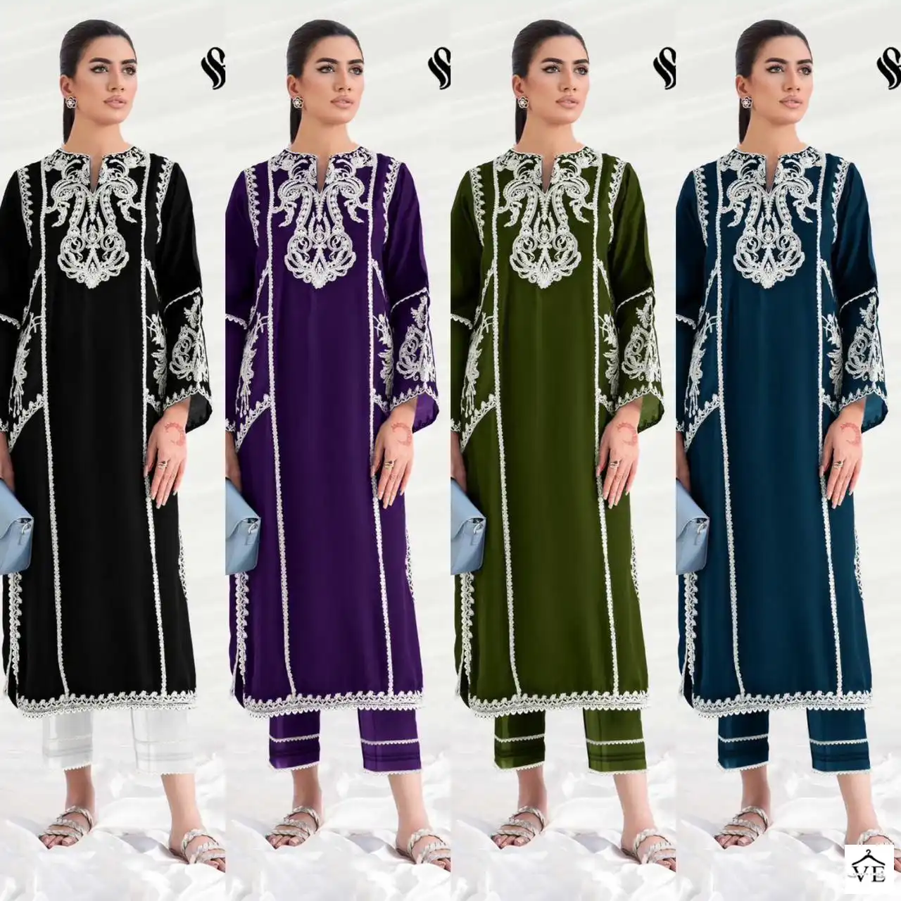 Vardan Ethnic Luxury Pret Formal Gorgette Wholesale Pakistani Readymade Salwar Suit Catalog — Wholesale Salwar Suits, MPA wholesale from Surat — view 5