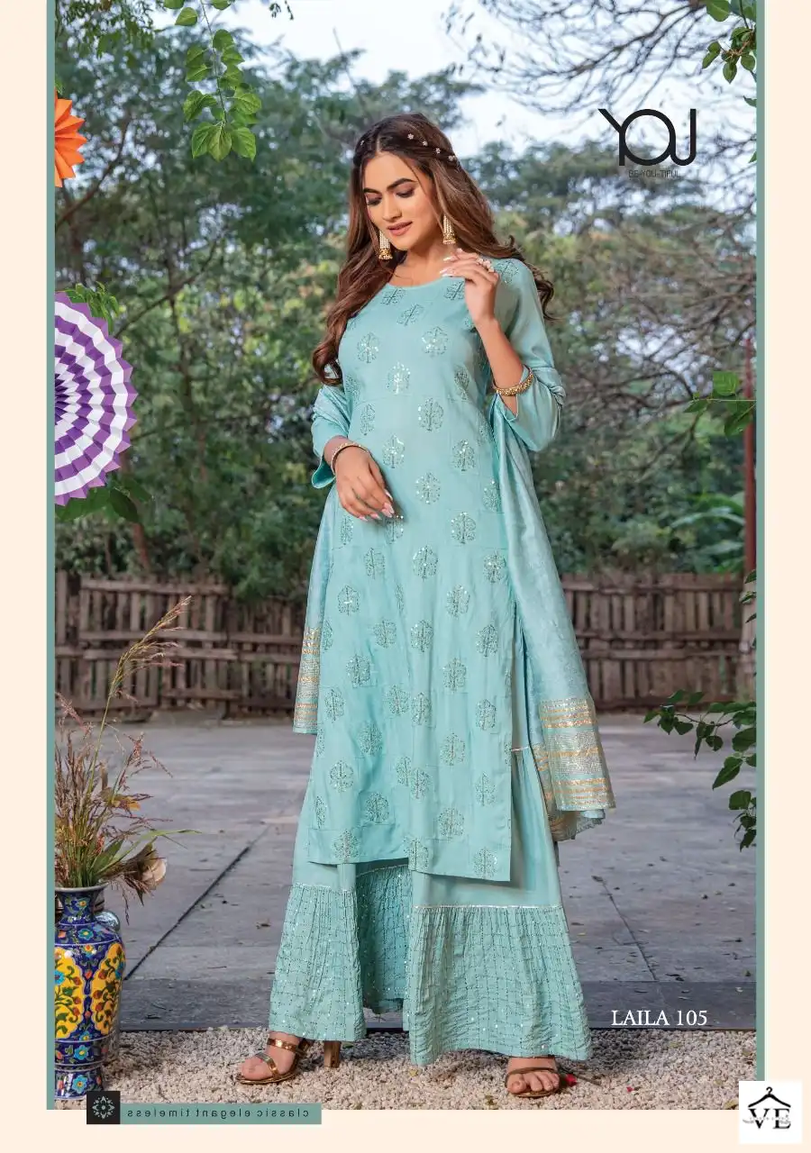Wanna Laila Pure Rayon Wholesale Readymade Salwar Suit Catalog — Wholesale Salwar Suits, MPA wholesale from Surat — view 2