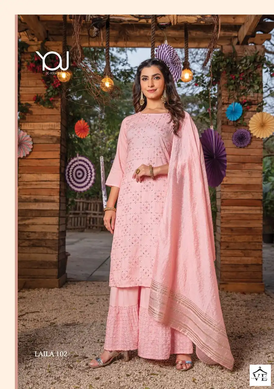 Wanna Laila Pure Rayon Wholesale Readymade Salwar Suit Catalog — Wholesale Salwar Suits, MPA wholesale from Surat — view 4