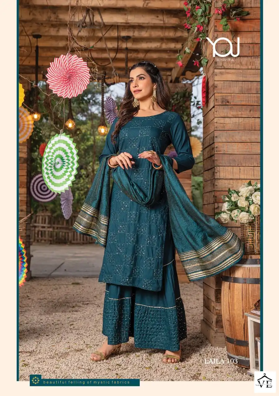Wanna Laila Pure Rayon Wholesale Readymade Salwar Suit Catalog — Wholesale Salwar Suits, MPA wholesale from Surat — view 5