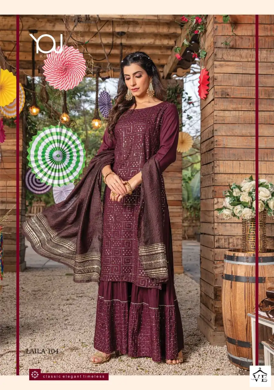 Wanna Laila Pure Rayon Wholesale Readymade Salwar Suit Catalog — Wholesale Salwar Suits, MPA wholesale from Surat — view 6