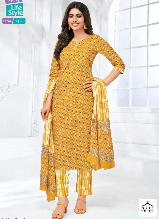 Mcm Lifestyle Vol 4 Pure Cotton Wholesale Readymade Salwar Suit Catalog — Wholesale Salwar Suits, Mcm wholesale from Surat — view 1