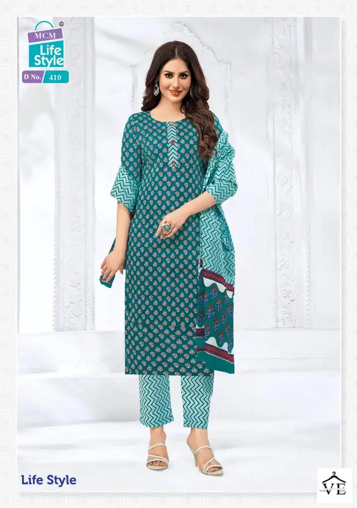 Mcm Lifestyle Vol 4 Pure Cotton Wholesale Readymade Salwar Suit Catalog — Wholesale Salwar Suits, Mcm wholesale from Surat - Gallery Image 4