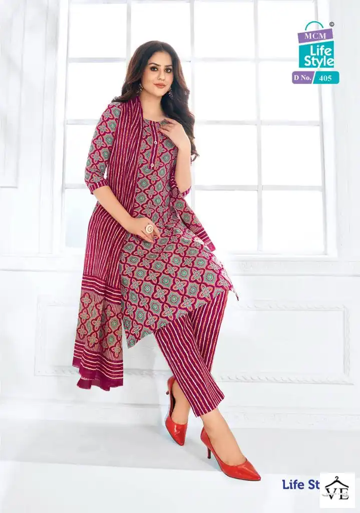 Mcm Lifestyle Vol 4 Pure Cotton Wholesale Readymade Salwar Suit Catalog — Wholesale Salwar Suits, Mcm wholesale from Surat - Gallery Image 5