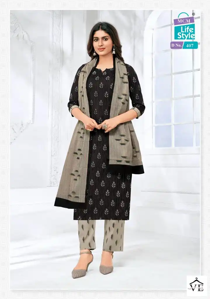 Mcm Lifestyle Vol 4 Pure Cotton Wholesale Readymade Salwar Suit Catalog — Wholesale Salwar Suits, Mcm wholesale from Surat - Gallery Image 8