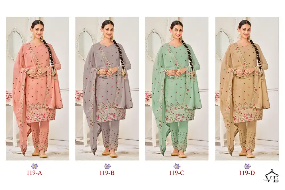 Vardan Ethnic Liyana Faux Georgette Wholesale Designer Salwar Suit Catalog — Wholesale Salwar Suits, MPA wholesale from Surat — view 5