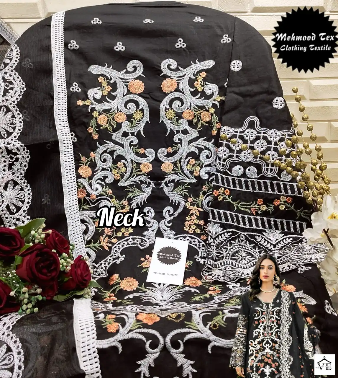 Mehmood Tex M 08 G Cotton Wholesale Pakistani Salwar Suit Catalog — Wholesale Salwar Suits, MPA wholesale from Surat — view 2