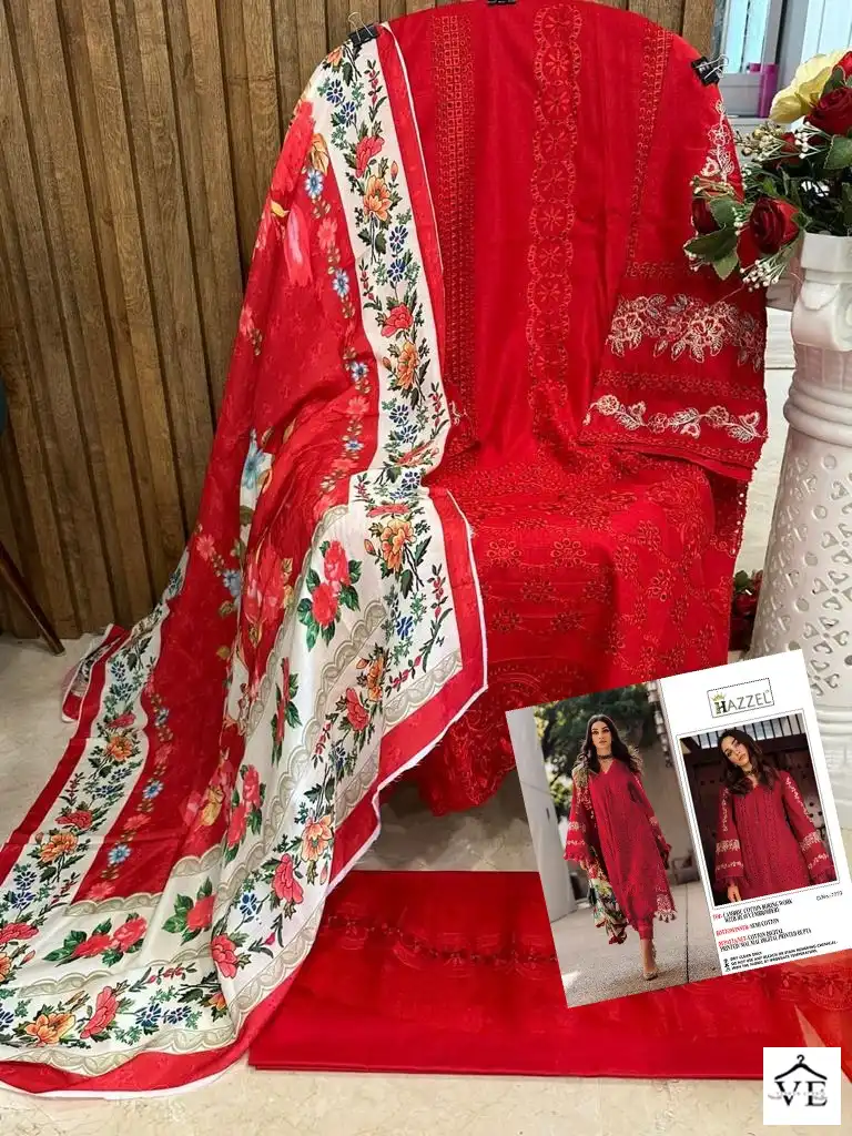 Vardan Ethnic M 7773 Pure Cotton Wholesale Pakistani Salwar Suit Catalog — Wholesale Salwar Suits, MPA wholesale from Surat - Gallery Image 2