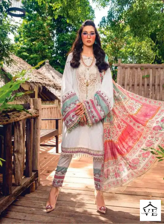 Tanishk Fashion M Print Maria B Pure Cameric Wholesale Pakistani Salwar Suit Catalog — Wholesale Salwar Suits, MPA wholesale from Surat - Gallery Image 3