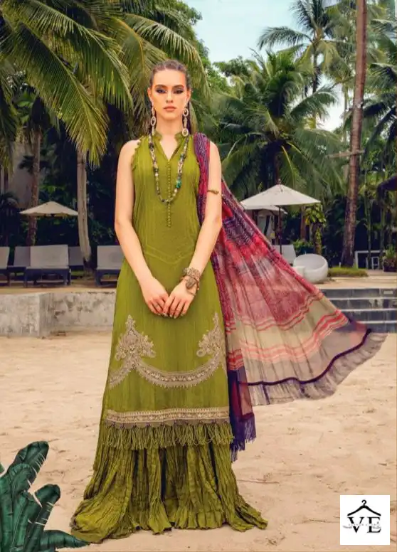 Tanishk Fashion M Print Maria B Pure Cameric Wholesale Pakistani Salwar Suit Catalog — Wholesale Salwar Suits, MPA wholesale from Surat - Gallery Image 6