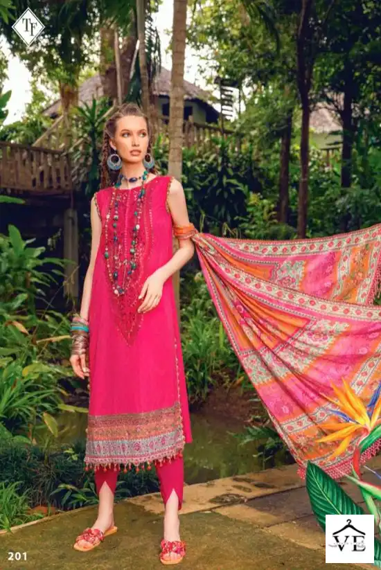 Tanishk Fashion M Print Maria B Pure Cameric Wholesale Pakistani Salwar Suit Catalog — Wholesale Salwar Suits, MPA wholesale from Surat - Gallery Image 7