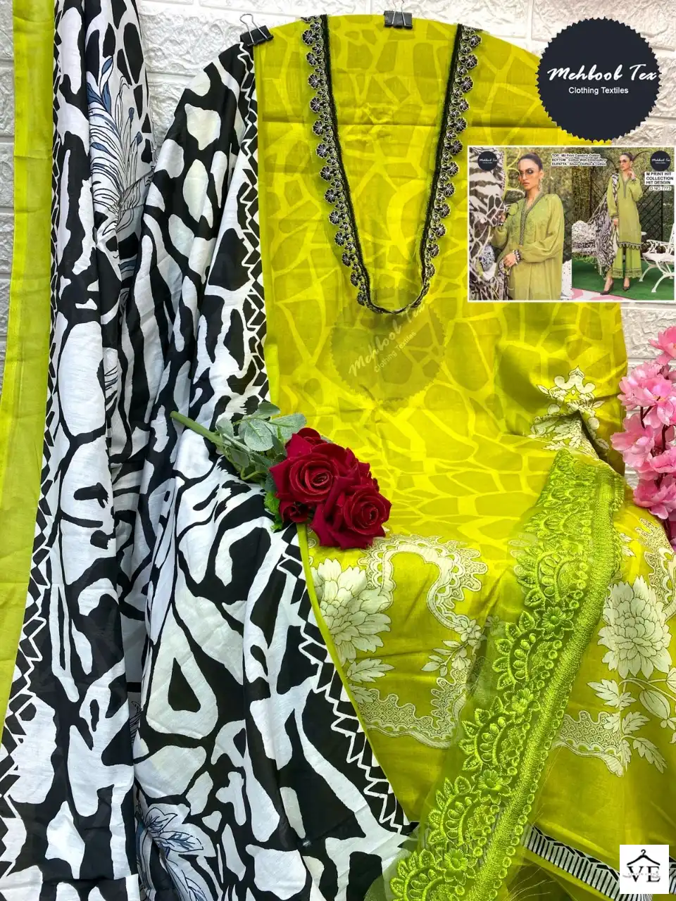 Mehboob Tex M Print Hit Collection 1031 Pure Cotton Print Wholesale Pakistani Salwar Suit — Wholesale Salwar Suits, MPA wholesale from Surat - Gallery Image 6