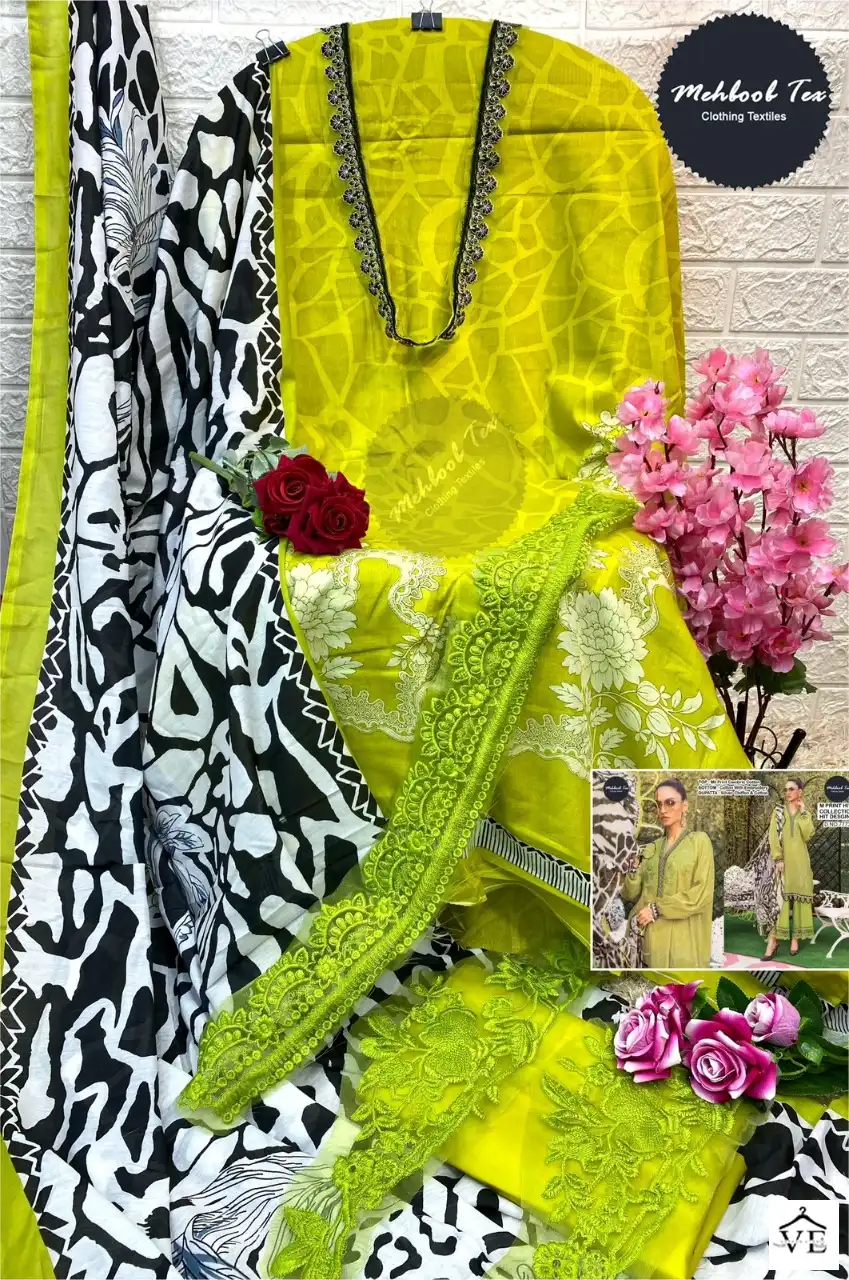 Mehboob Tex M Print Hit Collection 1031 Pure Cotton Print Wholesale Pakistani Salwar Suit — Wholesale Salwar Suits, MPA wholesale from Surat — view 7