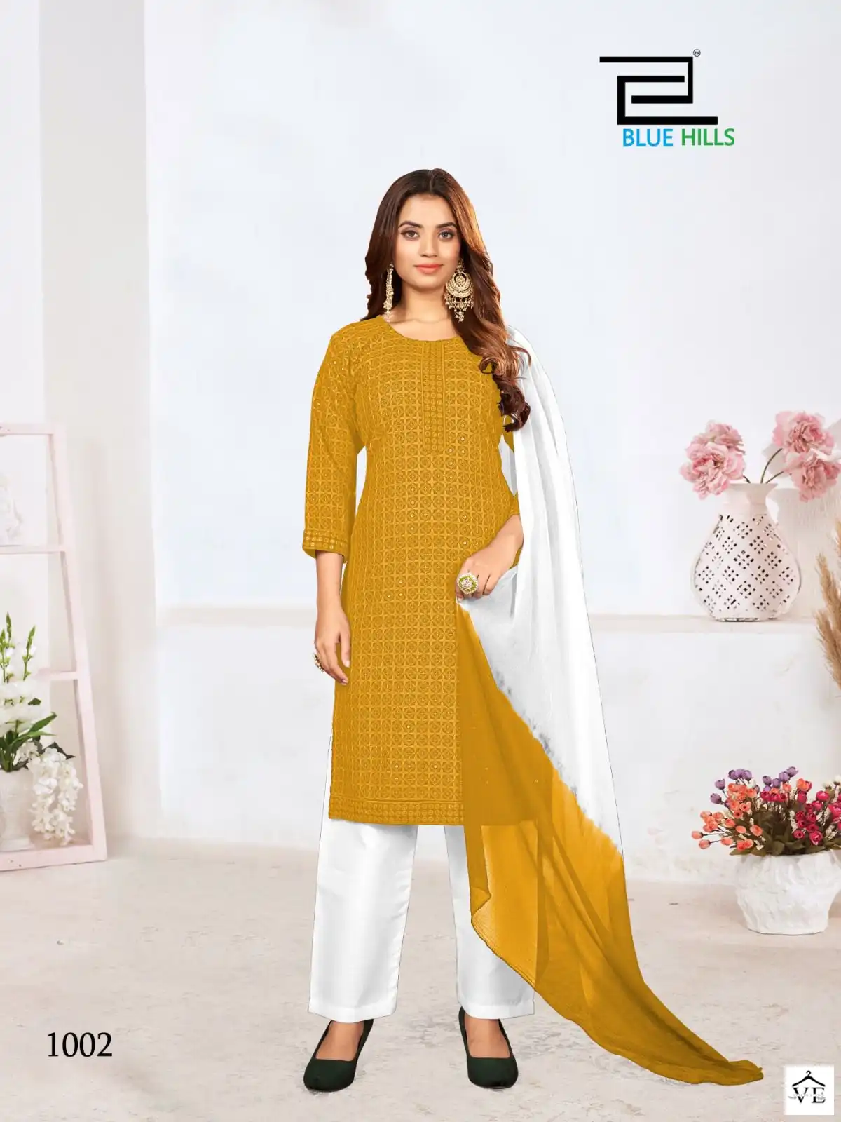 Blue Hills Madhubala Rayon 14Kg Wholesale Readymade Salwar Suit Catalog — Wholesale Salwar Suits, MPA wholesale from Surat - Gallery Image 2
