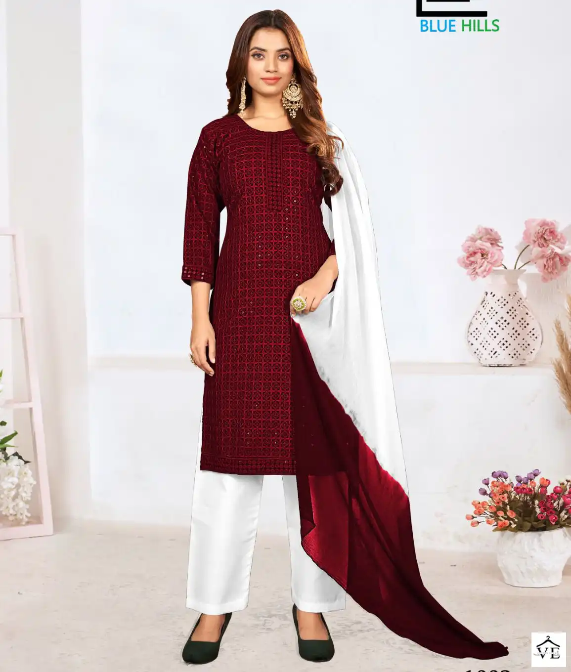 Blue Hills Madhubala Rayon 14Kg Wholesale Readymade Salwar Suit Catalog — Wholesale Salwar Suits, MPA wholesale from Surat — view 1