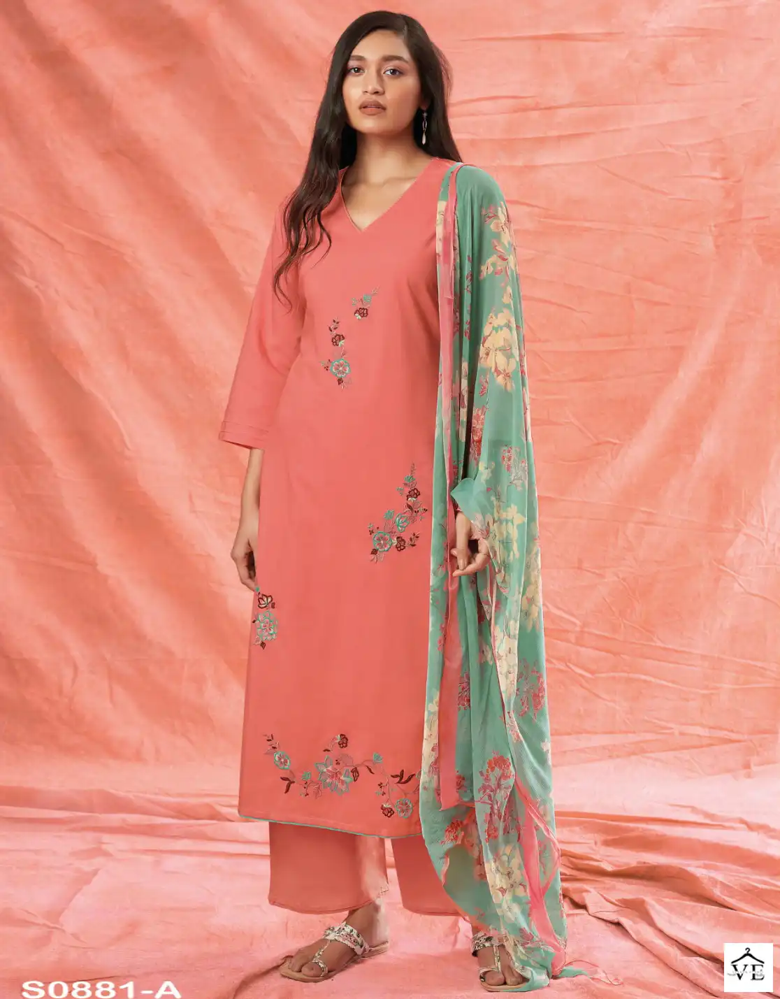 Ganga Madone 881 Premium Cotton Wholesale Designer Salwar Suit Catalog — Wholesale Salwar Suits, Ganga wholesale from Surat — view 1