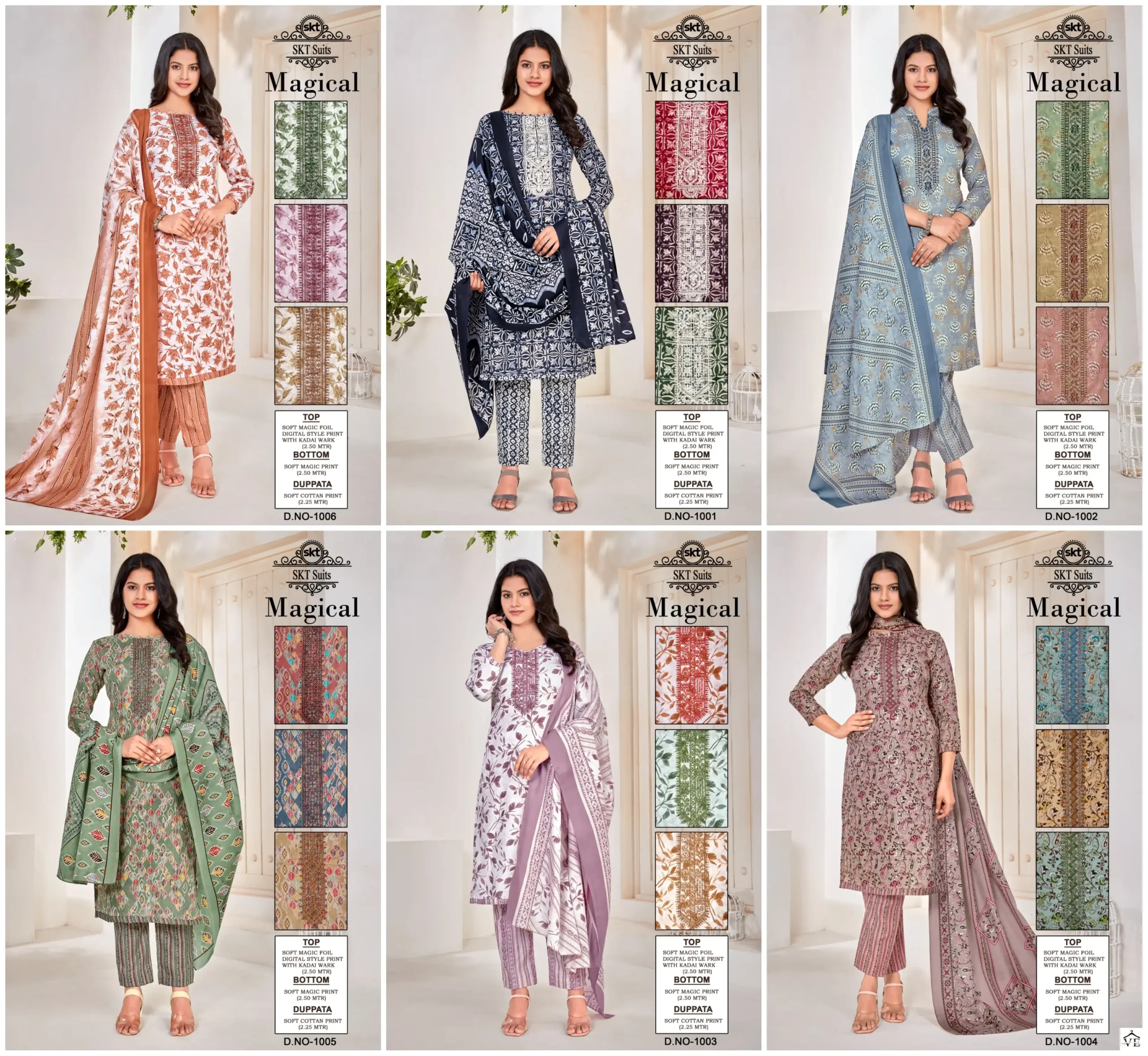 Skt Suits Magical Cotton Wholesale Salwar Suit Catalog — Wholesale Salwar Suits, MPA wholesale from Surat — view 6
