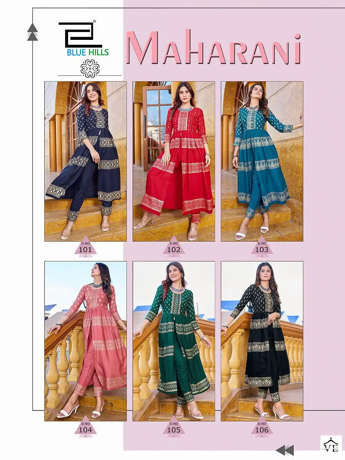 Vardan Ethnic Maharani Rayon 14Kg Wholesale Kurti With Pant Catalog — Wholesale Kurtis, MPA wholesale from Surat — view 7