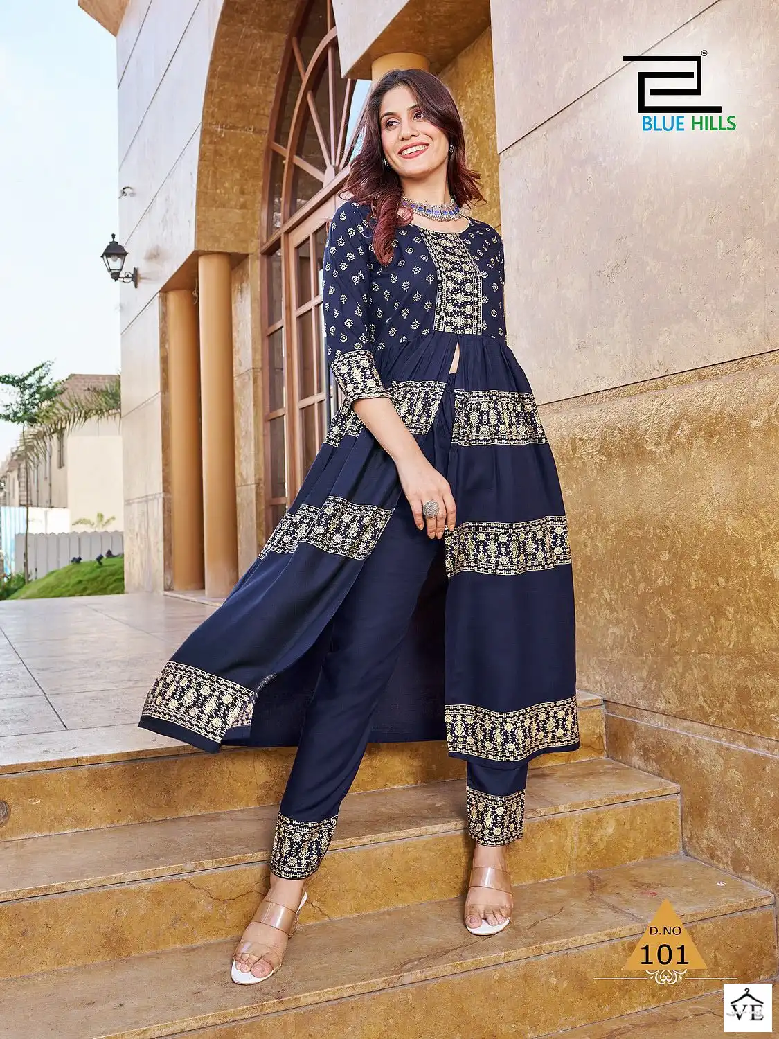 Vardan Ethnic Maharani Rayon 14Kg Wholesale Kurti With Pant Catalog — Wholesale Kurtis, MPA wholesale from Surat - Gallery Image 6