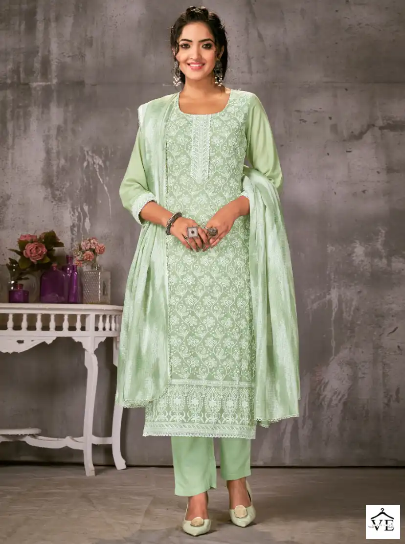Bipson Mahindra 2201 Pure Soft Cotton Wholesale Salwar Suit Catalog — Wholesale Salwar Suits, MPA wholesale from Surat — view 1