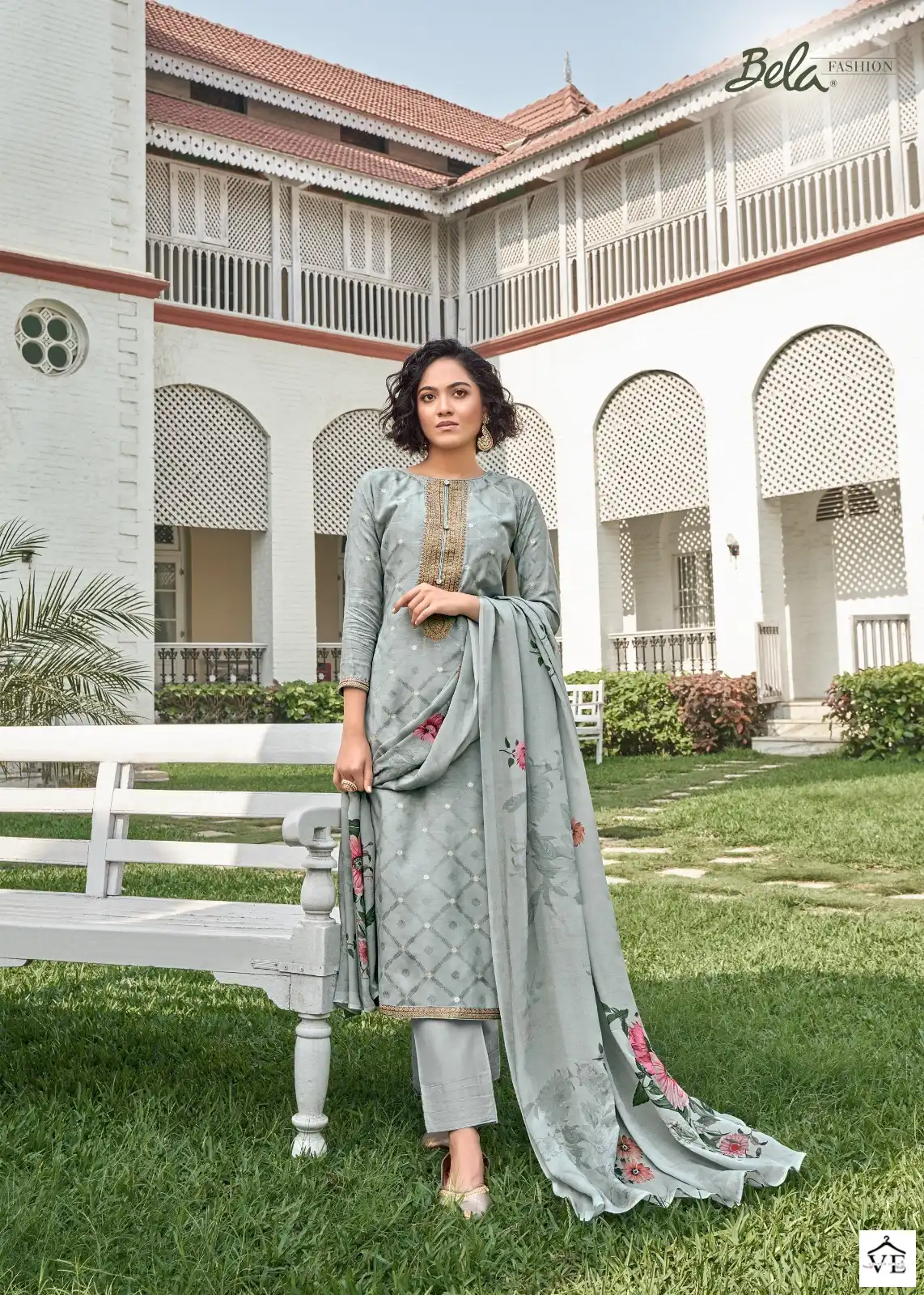 Bela Mahiraah Muslin Soft Jacquard Wholesale Designer Salwar Suit Catalog — Wholesale Salwar Suits, MPA wholesale from Surat - Gallery Image 3
