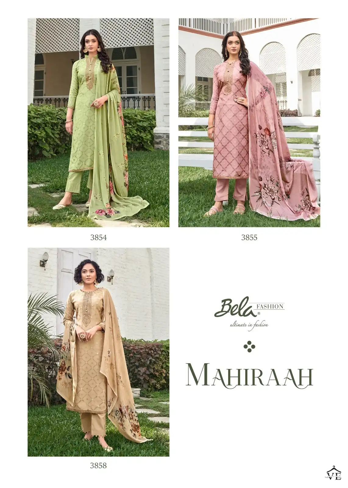 Bela Mahiraah Muslin Soft Jacquard Wholesale Designer Salwar Suit Catalog — Wholesale Salwar Suits, MPA wholesale from Surat - Gallery Image 8