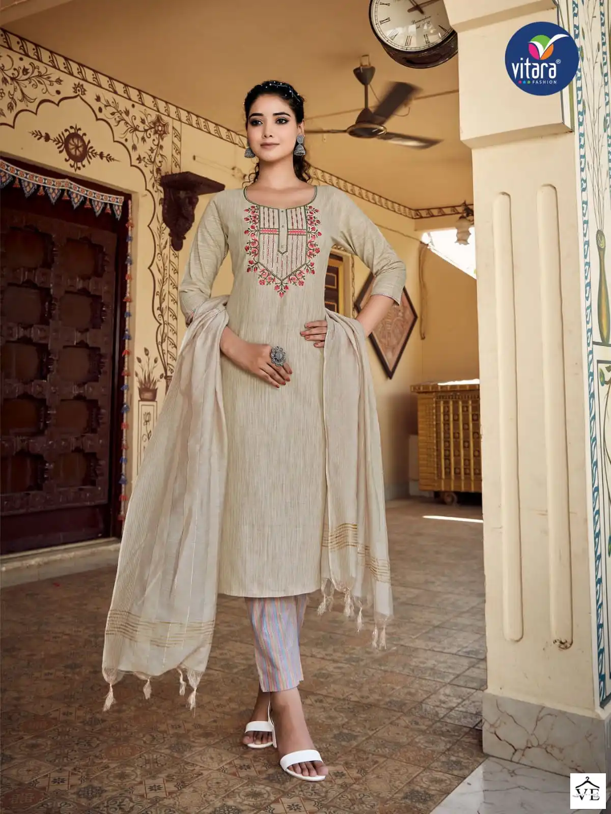 Vitara Fashion Majento Cotton Wholesale Readymade Salwar Suit Catalog — Wholesale Salwar Suits, MPA wholesale from Surat - Gallery Image 4