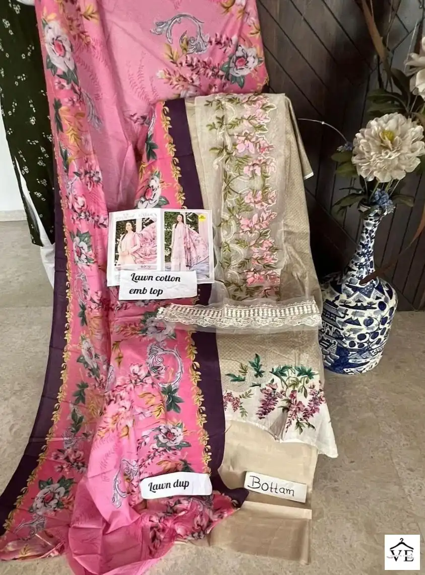 House Of Lawn Maria B Secret Garden Vol 2 Pure Lawn Wholesale Pakistani Salwar Suit Catalog — Wholesale Salwar Suits, MPA wholesale from Surat - Gallery Image 7