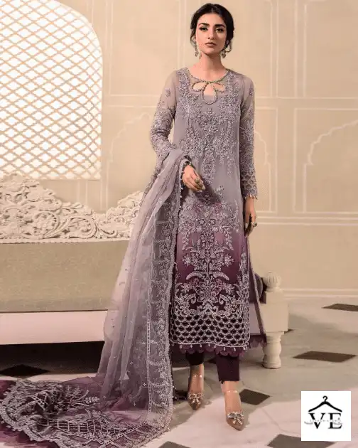Al_Khushbu Mariya Orangza Wholesale Pakistani Salwar Suit Catalog — Wholesale Salwar Suits, MPA wholesale from Surat — view 1