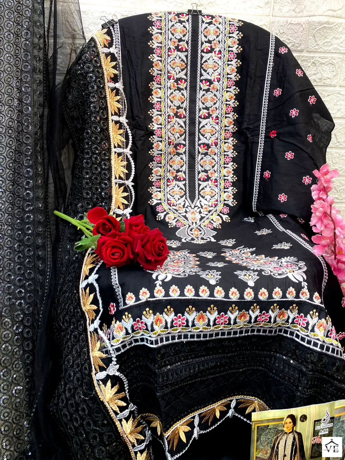 Alif Maryam Vol 2 Pure Cambric Cotton Wholesale Pakistani Salwar Suit Catalog — Wholesale Salwar Suits, MPA wholesale from Surat - Gallery Image 6