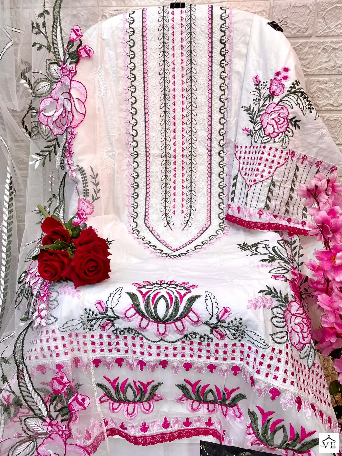 Alif Maryam Vol 2 Pure Cambric Cotton Wholesale Pakistani Salwar Suit Catalog — Wholesale Salwar Suits, MPA wholesale from Surat - Gallery Image 8