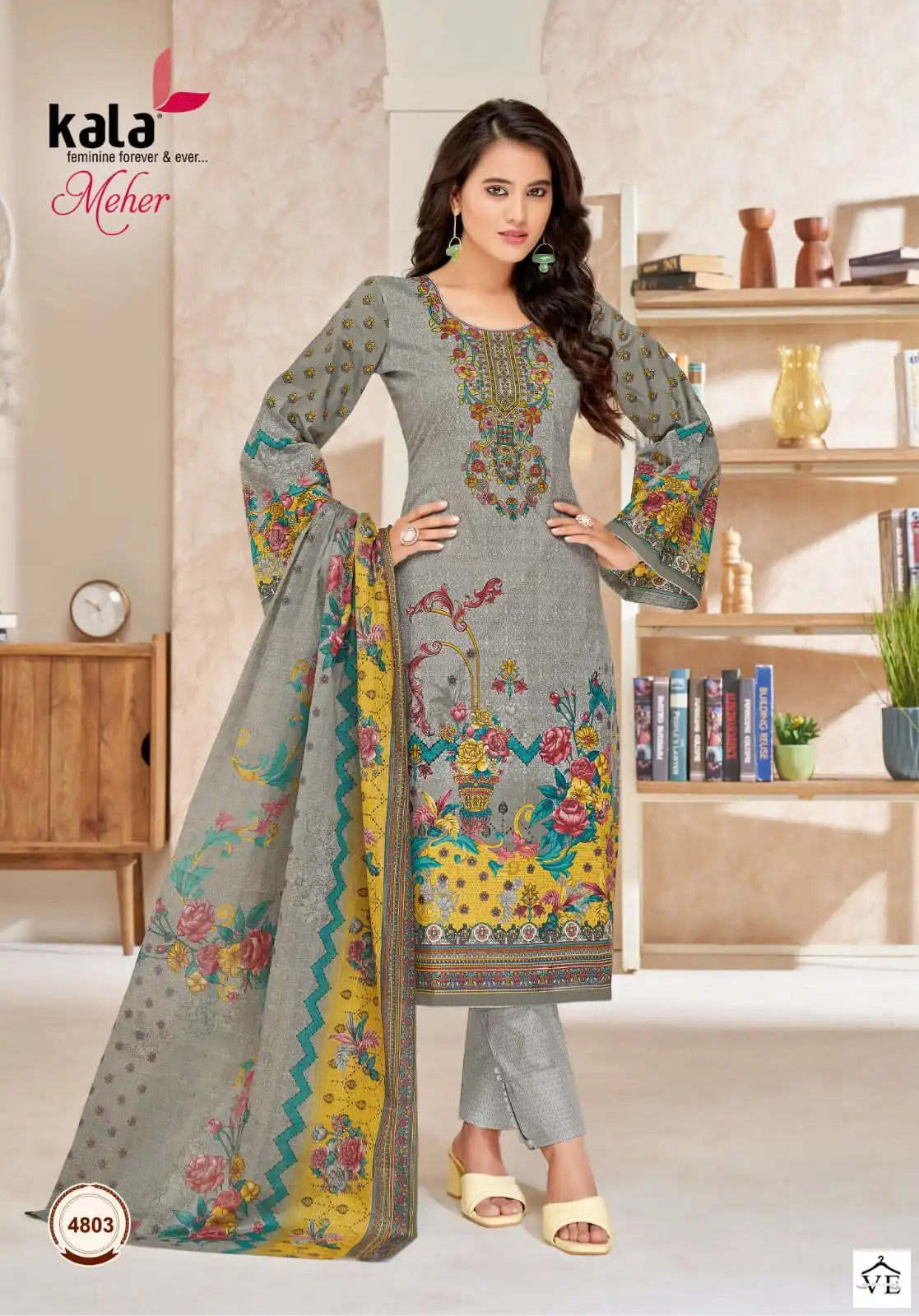 Kala Meher Vol 9 Cotton Wholesale Pakistani Salwar Suit Catalog — Wholesale Salwar Suits, MPA wholesale from Surat - Gallery Image 4