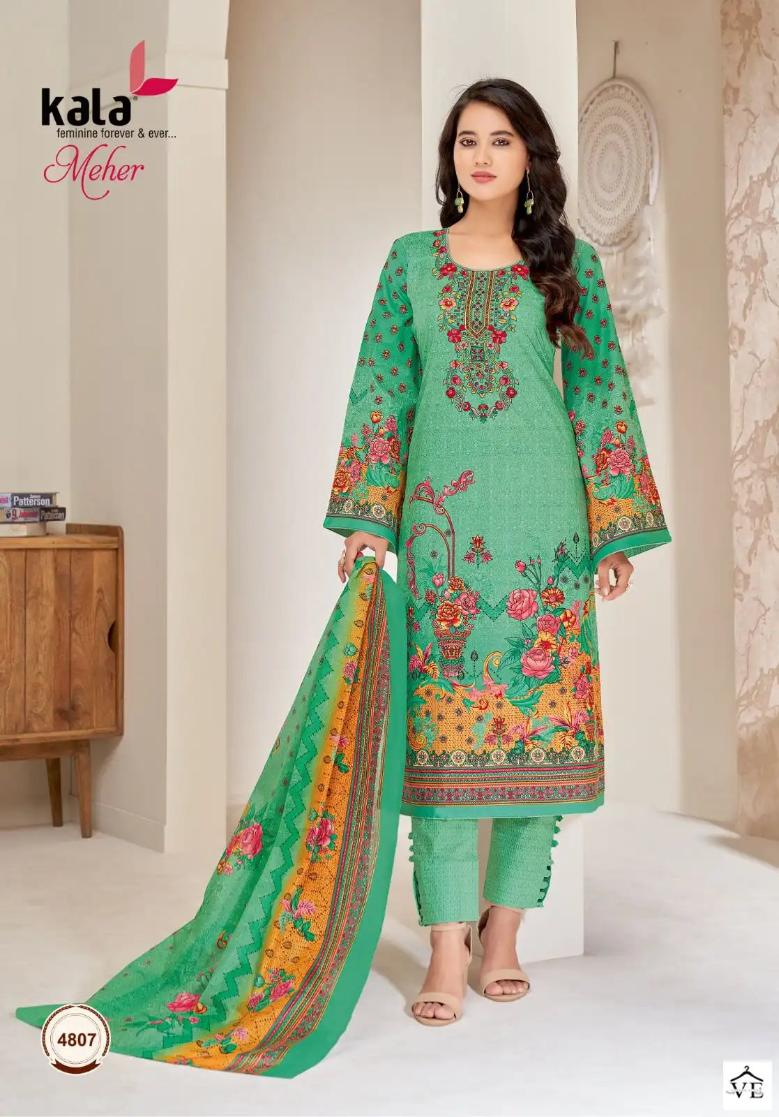 Kala Meher Vol 9 Cotton Wholesale Pakistani Salwar Suit Catalog — Wholesale Salwar Suits, MPA wholesale from Surat - Gallery Image 8
