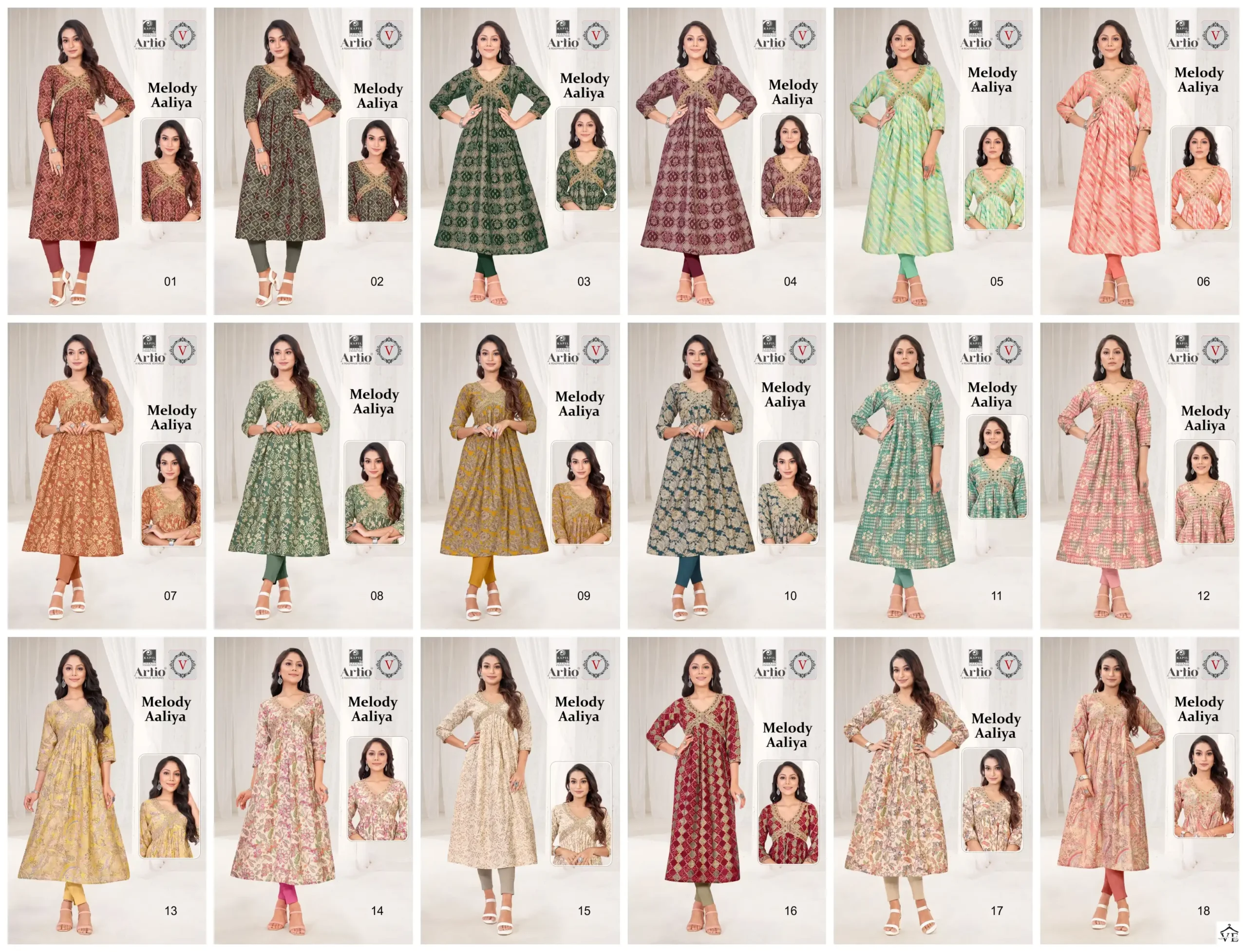 Kapil Trendz Melody Aaliya Modal Wholesale Long Kurtis Catalog — Wholesale Kurtis, MPA wholesale from Surat — view 19