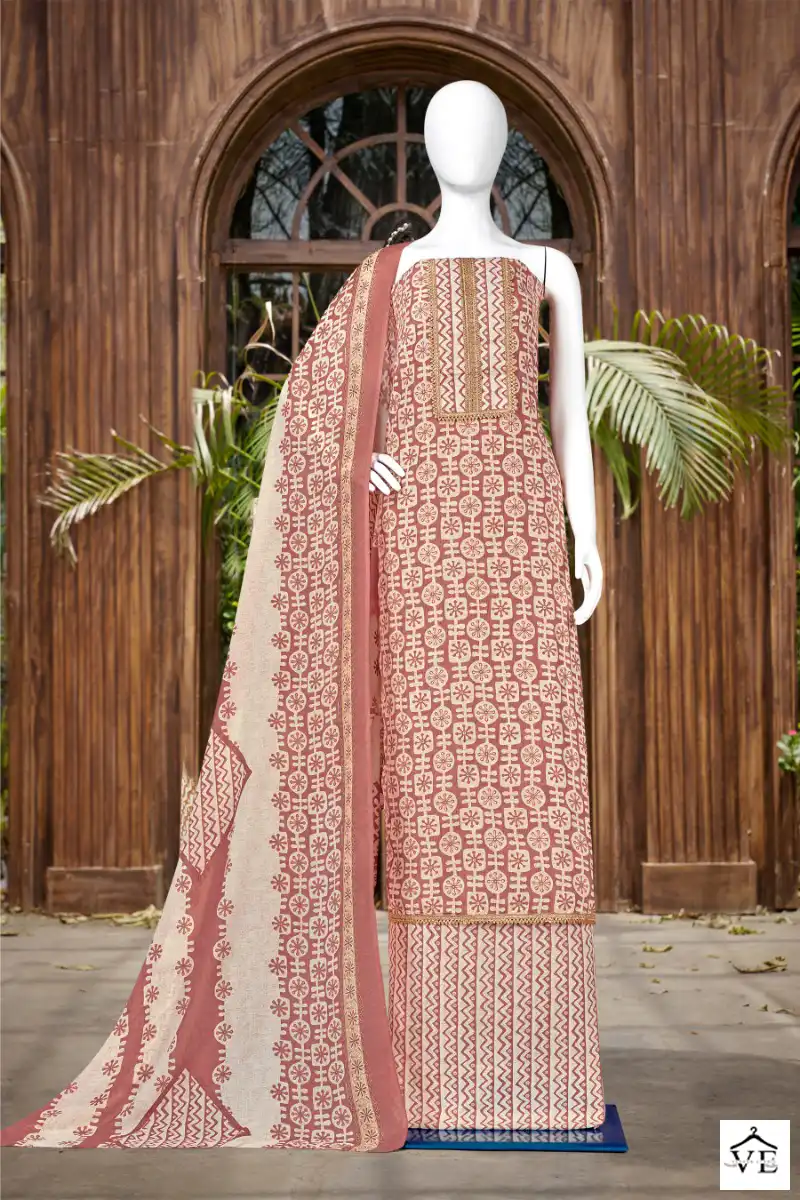 Bipson Mercedes 2137 Pure Cotton Wholesale Salwar Suit Catalog — Wholesale Salwar Suits, MPA wholesale from Surat — view 3