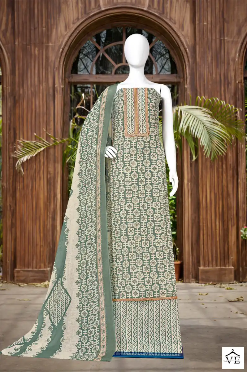 Bipson Mercedes 2137 Pure Cotton Wholesale Salwar Suit Catalog — Wholesale Salwar Suits, MPA wholesale from Surat — view 4