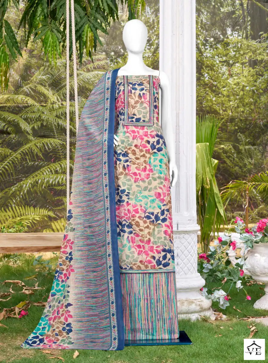 Bipson Mercedes 2164 Pure Cotton Wholesale Salwar Suit Catalog — Wholesale Salwar Suits, MPA wholesale from Surat - Gallery Image 4
