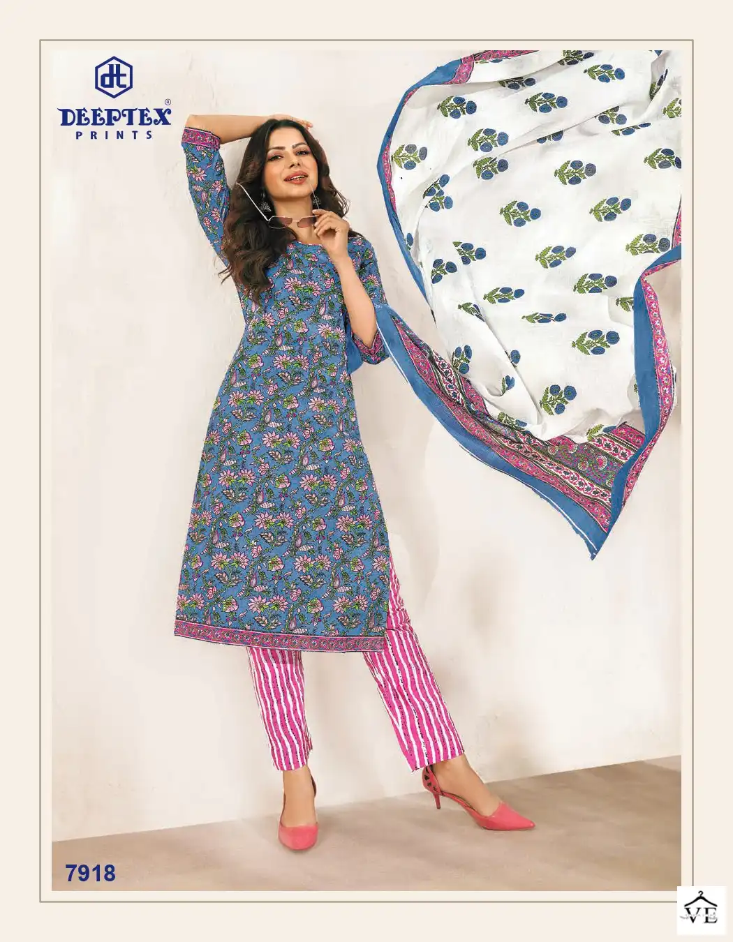 Deeptex Miss India Vol 79 Cotton Wholesale Salwar Suit Catalog - Image 19