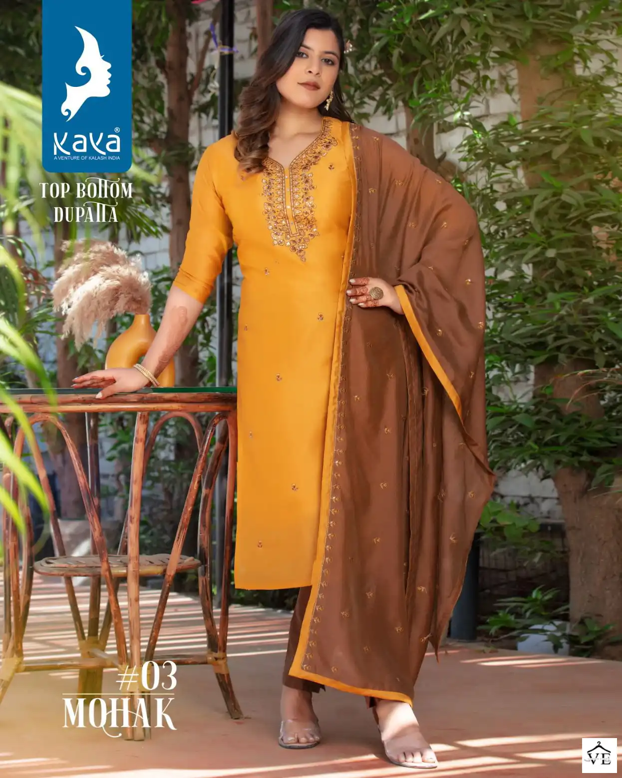 Vardan Ethnic Mohak Chanderi Wholesale Readymade Salwar Suit Catalog — Wholesale Salwar Suits, MPA wholesale from Surat — view 1