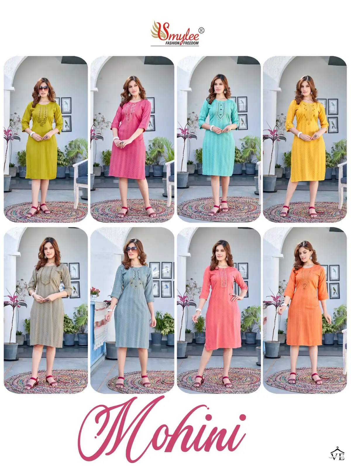 Rung Mohini Heavy Waiving Rayon Wholesale Kurtis Catalog — Wholesale Kurtis, MPA wholesale from Surat — view 9