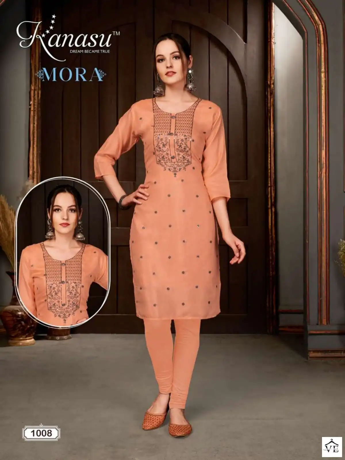 Kanasu Mora Heavy Masleen Wholesale Kurti With Pant Catalog — Wholesale Kurtis, MPA wholesale from Surat - Gallery Image 7