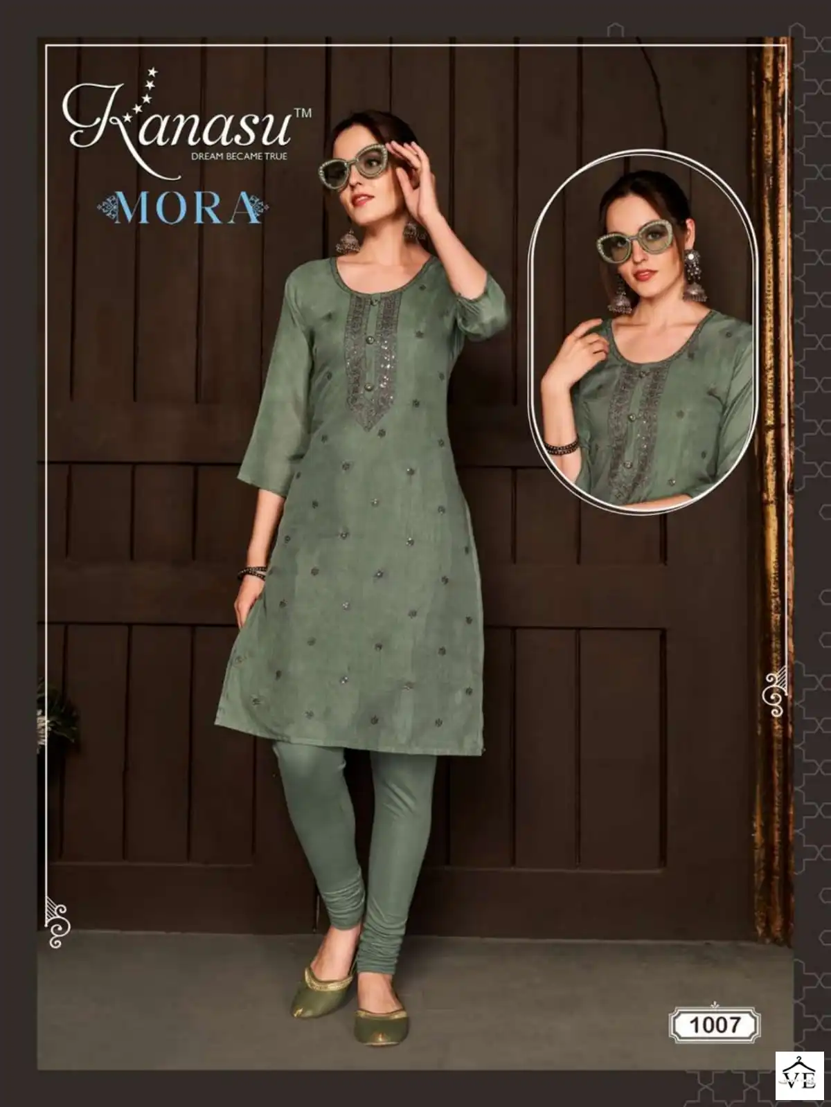Kanasu Mora Heavy Masleen Wholesale Kurti With Pant Catalog — Wholesale Kurtis, MPA wholesale from Surat - Gallery Image 8