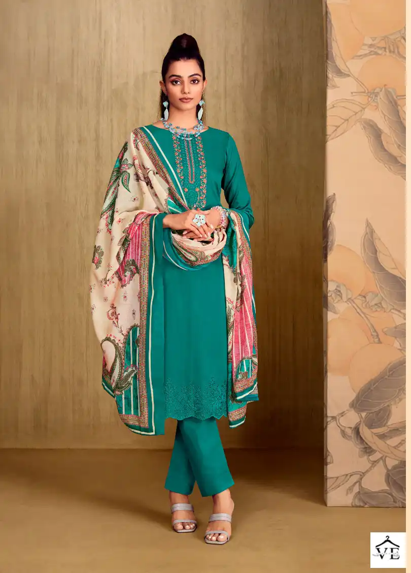 Belliza Designer Mughal Garden Jam Cotton Wholesale Salwar Suit Catalog — Wholesale Salwar Suits, Belliza Designer wholesale from Surat - Gallery Image 2