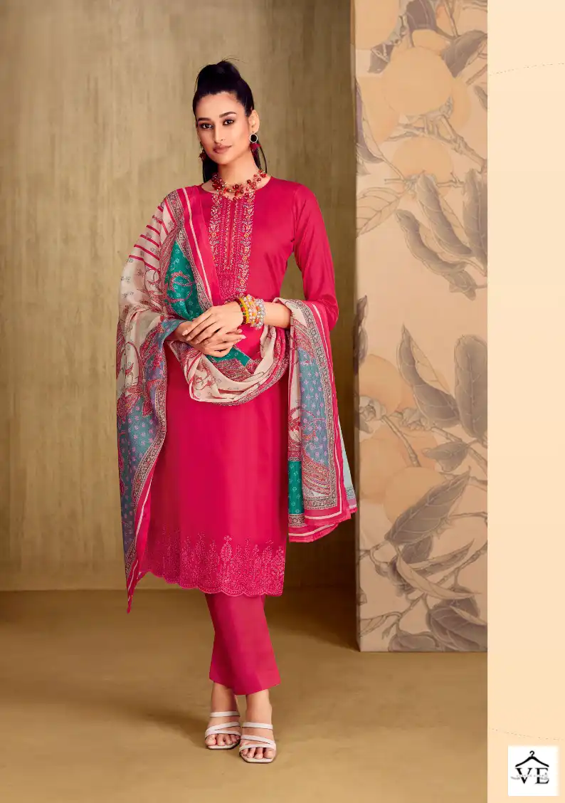 Belliza Designer Mughal Garden Jam Cotton Wholesale Salwar Suit Catalog — Wholesale Salwar Suits, Belliza Designer wholesale from Surat - Gallery Image 3