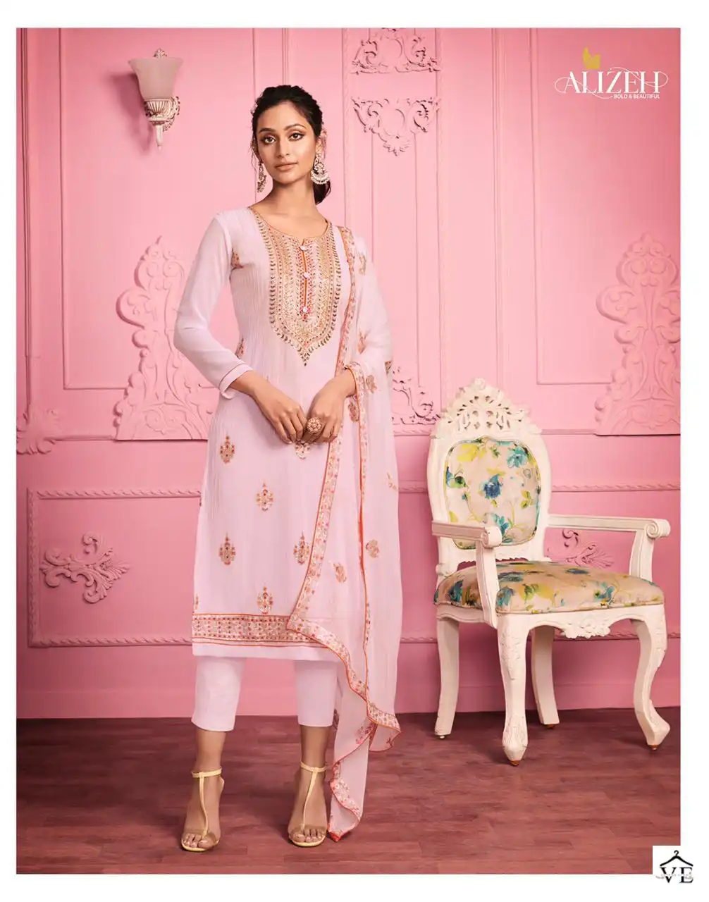 Alizeh Murad Vol 1 Georgette Wholesale Designer Salwar Suit Catalog — Wholesale Salwar Suits, Alizeh wholesale from Surat - Gallery Image 2