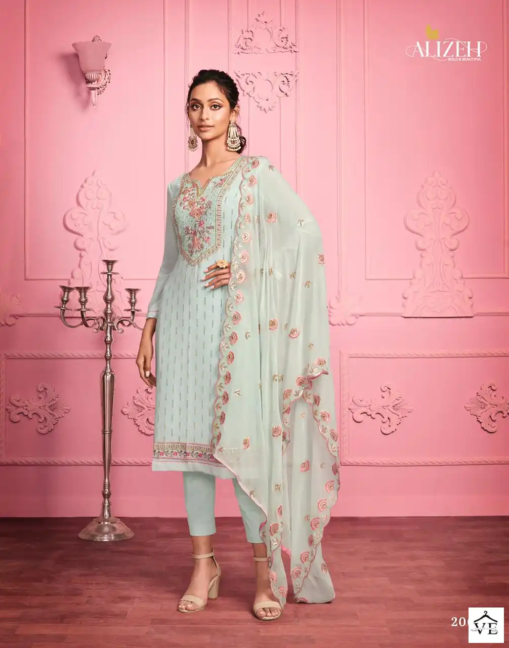 Alizeh Murad Vol 1 Georgette Wholesale Designer Salwar Suit Catalog — Wholesale Salwar Suits, Alizeh wholesale from Surat - Gallery Image 6