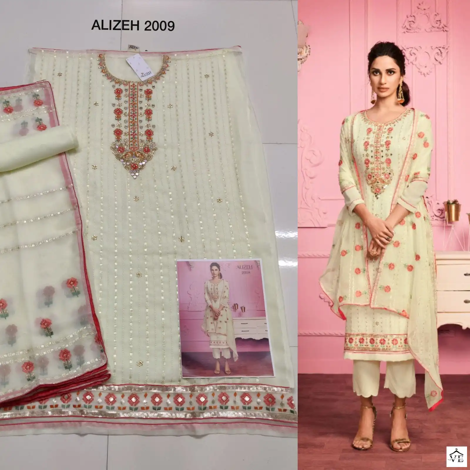 Alizeh Murad Vol 1 Georgette Wholesale Designer Salwar Suit Catalog — Wholesale Salwar Suits, Alizeh wholesale from Surat — view 9